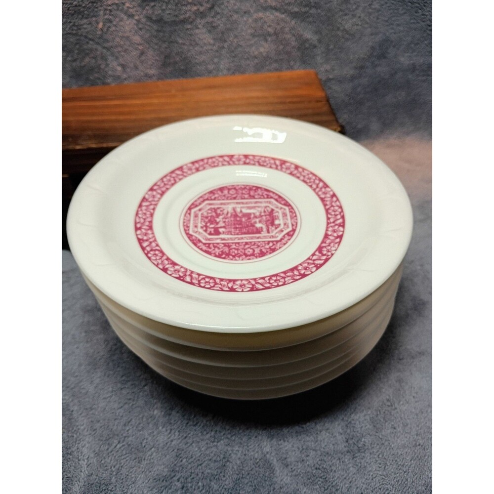 Vintage German Porcelain Saucers (3),Heinrich For Rudesheimer Kaffee, 6.5” - Picture 10 of 13
